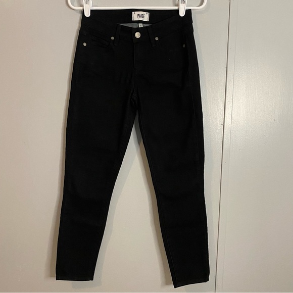 PAIGE Women's Jeans Verdugo Crop Black Jeans in Size 26 - Picture 1 of 7